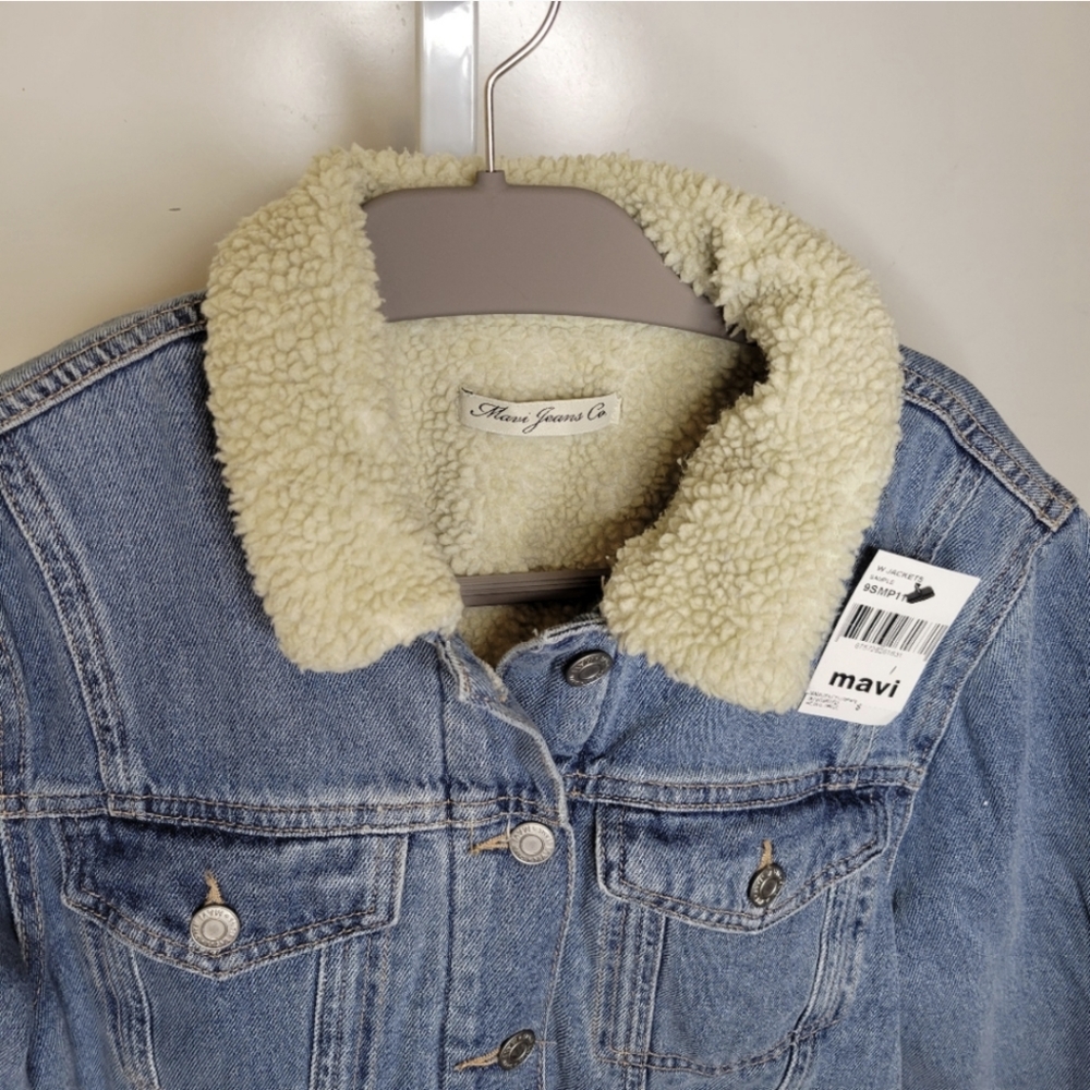 NWT Men's Mavi Denim Sherpa Jacket. $155 Retail Price - Small - Picture 3 of 13